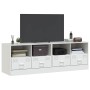 Muebles para TV 2 unidades acero blanco 67x39x44 cm de vidaXL, Muebles TV - Ref: Foro24-841750, Precio: 131,14 €, Descuento: %