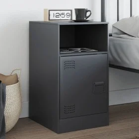 Anthracite gray steel nightstand 34.5x39x62 cm by vidaXL, Nightstands - Ref: Foro24-841767, Price: 60,65 €, Discount: %