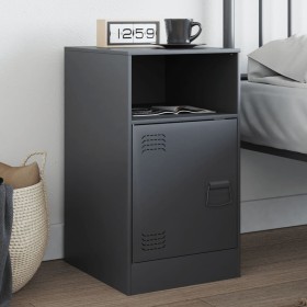Mesita de noche acero gris antracita 34,5x39x62 cm de vidaXL, Mesitas de noche - Ref: Foro24-841767, Precio: 61,27 €, Descuen...