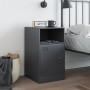Mesita de noche acero gris antracita 34,5x39x62 cm de vidaXL, Mesitas de noche - Ref: Foro24-841767, Precio: 61,27 €, Descuen...