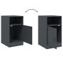 Mesita de noche acero gris antracita 34,5x39x62 cm de vidaXL, Mesitas de noche - Ref: Foro24-841767, Precio: 61,27 €, Descuen...