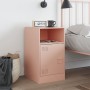 Mesita de noche acero rosa 34,5x39x62 cm de vidaXL, Mesitas de noche - Ref: Foro24-841765, Precio: 54,63 €, Descuento: %