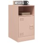 Mesita de noche acero rosa 34,5x39x62 cm de vidaXL, Mesitas de noche - Ref: Foro24-841765, Precio: 54,63 €, Descuento: %