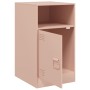 Mesita de noche acero rosa 34,5x39x62 cm de vidaXL, Mesitas de noche - Ref: Foro24-841765, Precio: 54,63 €, Descuento: %
