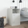 Mesita de noche acero blanco 34,5x39x62 cm de vidaXL, Mesitas de noche - Ref: Foro24-841773, Precio: 61,27 €, Descuento: %