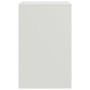 Mesita de noche acero blanco 34,5x39x62 cm de vidaXL, Mesitas de noche - Ref: Foro24-841773, Precio: 61,27 €, Descuento: %