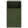 Mesita de noche acero verde oliva 34,5x39x62 cm de vidaXL, Mesitas de noche - Ref: Foro24-841771, Precio: 62,61 €, Descuento: %