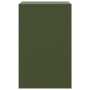 Mesita de noche acero verde oliva 34,5x39x62 cm de vidaXL, Mesitas de noche - Ref: Foro24-841771, Precio: 62,61 €, Descuento: %