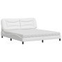 Cama con colchón cuero sintético blanco 180x200 cm de vidaXL, Camas y somieres - Ref: Foro24-3208739, Precio: 465,63 €, Descu...