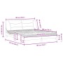 Cama con colchón cuero sintético blanco 180x200 cm de vidaXL, Camas y somieres - Ref: Foro24-3208739, Precio: 465,63 €, Descu...