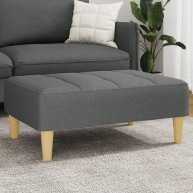 Reposapiés de tela gris oscuro 77x55x31 cm de vidaXL, Otomanas - Ref: Foro24-4007363, Precio: 76,90 €, Descuento: %