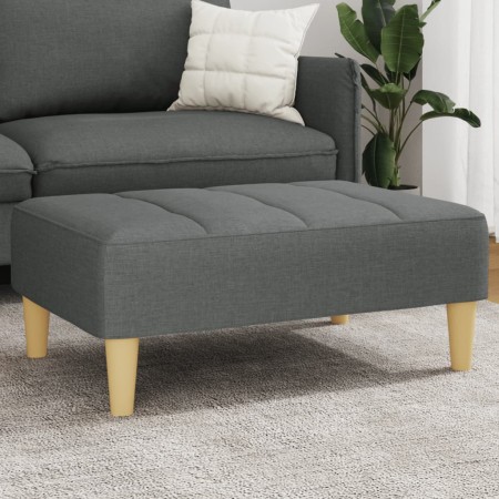 Reposapiés de tela gris oscuro 77x55x31 cm de vidaXL, Otomanas - Ref: Foro24-4007363, Precio: 76,90 €, Descuento: %