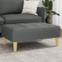 Reposapiés de tela gris oscuro 77x55x31 cm de vidaXL, Otomanas - Ref: Foro24-4007363, Precio: 76,90 €, Descuento: %