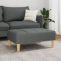 Reposapiés de tela gris oscuro 77x55x31 cm de vidaXL, Otomanas - Ref: Foro24-4007363, Precio: 76,90 €, Descuento: %