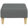 Reposapiés de tela gris oscuro 77x55x31 cm de vidaXL, Otomanas - Ref: Foro24-4007363, Precio: 76,90 €, Descuento: %