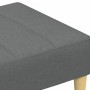 Reposapiés de tela gris oscuro 77x55x31 cm de vidaXL, Otomanas - Ref: Foro24-4007363, Precio: 76,90 €, Descuento: %