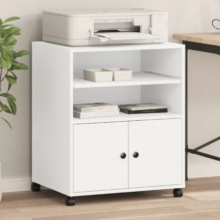 Soporte para impresora con ruedas blanco 60x48x74 cm de vidaXL, Soportes para impresoras - Ref: Foro24-840632, Precio: 91,33 ...
