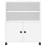 Soporte para impresora con ruedas blanco 60x48x74 cm de vidaXL, Soportes para impresoras - Ref: Foro24-840632, Precio: 91,33 ...