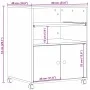 Soporte para impresora con ruedas blanco 60x48x74 cm de vidaXL, Soportes para impresoras - Ref: Foro24-840632, Precio: 91,33 ...