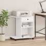 Soporte para impresora con ruedas blanco 60x40x68,5 cm de vidaXL, Soportes para impresoras - Ref: Foro24-840639, Precio: 68,8...