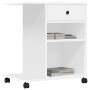 Soporte para impresora con ruedas blanco 60x40x68,5 cm de vidaXL, Soportes para impresoras - Ref: Foro24-840639, Precio: 68,8...