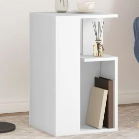 Mesa auxiliar madera de ingeniería blanco 35x35x60 cm de vidaXL, Mesas de centro - Ref: Foro24-840737, Precio: 36,58 €, Descu...