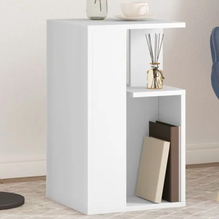 Mesa auxiliar madera de ingeniería blanco 35x35x60 cm de vidaXL, Mesas de centro - Ref: Foro24-840737, Precio: 36,58 €, Descu...