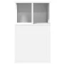 Mesa auxiliar madera de ingeniería blanco 35x35x60 cm de vidaXL, Mesas de centro - Ref: Foro24-840737, Precio: 36,58 €, Descu...