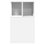 Mesa auxiliar madera de ingeniería blanco 35x35x60 cm de vidaXL, Mesas de centro - Ref: Foro24-840737, Precio: 37,04 €, Descu...