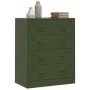 Aparador de acero verde oliva 67x39x83 cm de vidaXL, Aparadores - Ref: Foro24-841683, Precio: 186,98 €, Descuento: %