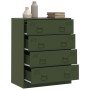 Aparador de acero verde oliva 67x39x83 cm de vidaXL, Aparadores - Ref: Foro24-841683, Precio: 194,14 €, Descuento: %
