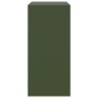 Aparador de acero verde oliva 67x39x83 cm de vidaXL, Aparadores - Ref: Foro24-841683, Precio: 194,14 €, Descuento: %