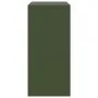 Aparador de acero verde oliva 67x39x83 cm de vidaXL, Aparadores - Ref: Foro24-841683, Precio: 186,98 €, Descuento: %