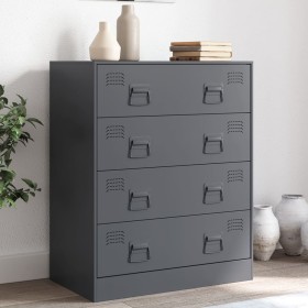 Aparador de acero gris antracita 67x39x83 cm de vidaXL, Aparadores - Ref: Foro24-841681, Precio: 155,32 €, Descuento: %