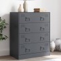 Aparador de acero gris antracita 67x39x83 cm de vidaXL, Aparadores - Ref: Foro24-841681, Precio: 155,32 €, Descuento: %