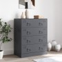 Aparador de acero gris antracita 67x39x83 cm de vidaXL, Aparadores - Ref: Foro24-841681, Precio: 155,32 €, Descuento: %
