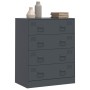 Aparador de acero gris antracita 67x39x83 cm de vidaXL, Aparadores - Ref: Foro24-841681, Precio: 155,32 €, Descuento: %