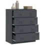 Aparador de acero gris antracita 67x39x83 cm de vidaXL, Aparadores - Ref: Foro24-841681, Precio: 153,65 €, Descuento: %