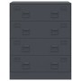 Aparador de acero gris antracita 67x39x83 cm de vidaXL, Aparadores - Ref: Foro24-841681, Precio: 155,32 €, Descuento: %