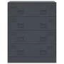 Aparador de acero gris antracita 67x39x83 cm de vidaXL, Aparadores - Ref: Foro24-841681, Precio: 153,65 €, Descuento: %