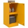 Aparador de acero amarillo mostaza 34,5x39x73 cm de vidaXL, Aparadores - Ref: Foro24-841712, Precio: 61,92 €, Descuento: %