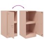 Aparador de acero rosa 34,5x39x73 cm de vidaXL, Aparadores - Ref: Foro24-841710, Precio: 69,95 €, Descuento: %