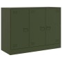 Aparador de acero verde oliva 99x39x73 cm de vidaXL, Aparadores - Ref: Foro24-841725, Precio: 171,42 €, Descuento: %
