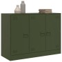 Aparador de acero verde oliva 99x39x73 cm de vidaXL, Aparadores - Ref: Foro24-841725, Precio: 171,42 €, Descuento: %