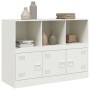 Aparador de acero blanco 99x39x73 cm de vidaXL, Aparadores - Ref: Foro24-841792, Precio: 142,38 €, Descuento: %