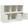 Aparador de acero blanco 99x39x73 cm de vidaXL, Aparadores - Ref: Foro24-841792, Precio: 142,38 €, Descuento: %