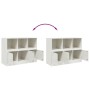Aparador de acero blanco 99x39x73 cm de vidaXL, Aparadores - Ref: Foro24-841792, Precio: 142,38 €, Descuento: %