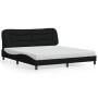 Cama con colchón de tela negro 180x200 cm de vidaXL, Camas y somieres - Ref: Foro24-3208550, Precio: 456,02 €, Descuento: %