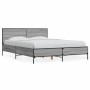 Estructura cama madera ingeniería metal gris Sonoma 140x200 cm de vidaXL, Camas y somieres - Ref: Foro24-3280000, Precio: 156...