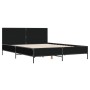 Estructura de cama madera de ingeniería y metal negro 150x200cm de vidaXL, Camas y somieres - Ref: Foro24-3280002, Precio: 15...